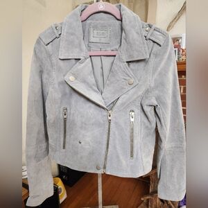 SL8 Gray Suede Leather Jacket